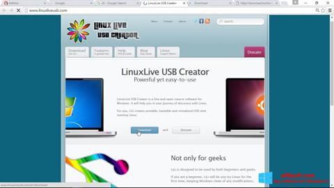 Captură de ecran LinuxLive USB Creator pentru Windows 8