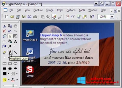 Captură de ecran HyperSnap pentru Windows 8