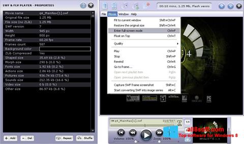 Captură de ecran FLV Player pentru Windows 8