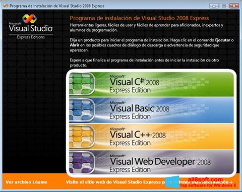 Captură de ecran Microsoft Visual Studio Express pentru Windows 8