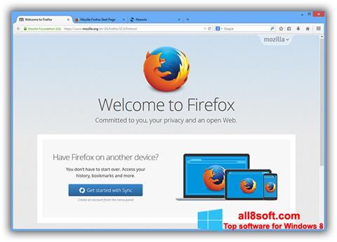 Captură de ecran Mozilla Firefox Offline Installer pentru Windows 8