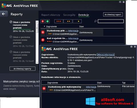 Captură de ecran AVG AntiVirus Free pentru Windows 8