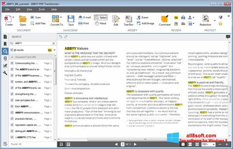Captură de ecran ABBYY PDF Transformer pentru Windows 8