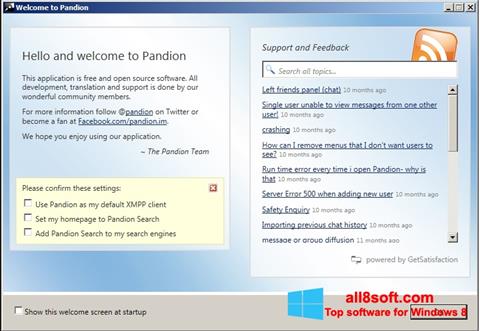 Captură de ecran Pandion pentru Windows 8