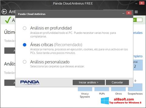Captură de ecran Panda Cloud pentru Windows 8