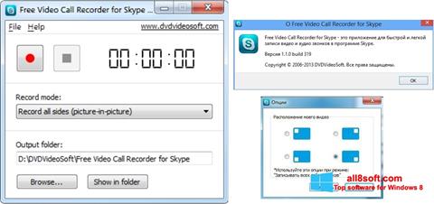 Captură de ecran Free Video Call Recorder for Skype pentru Windows 8