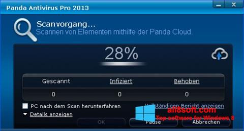 Captură de ecran Panda Antivirus Pro pentru Windows 8