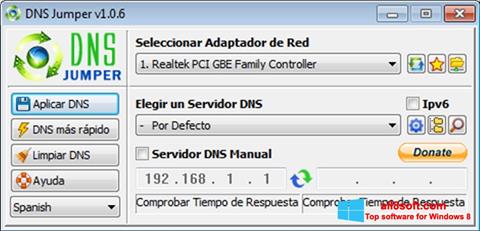 Captură de ecran DNS Jumper pentru Windows 8