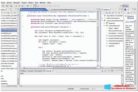 Captură de ecran Java Development Kit pentru Windows 8