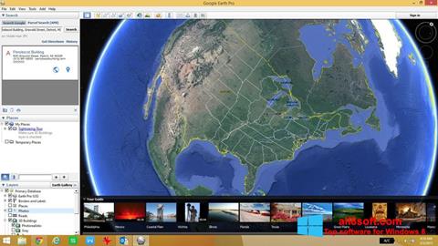 Captură de ecran Google Earth pentru Windows 8