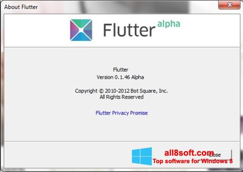 Captură de ecran Flutter pentru Windows 8
