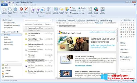 Captură de ecran Windows Live Mail pentru Windows 8