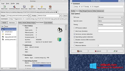 Captură de ecran Nmap pentru Windows 8