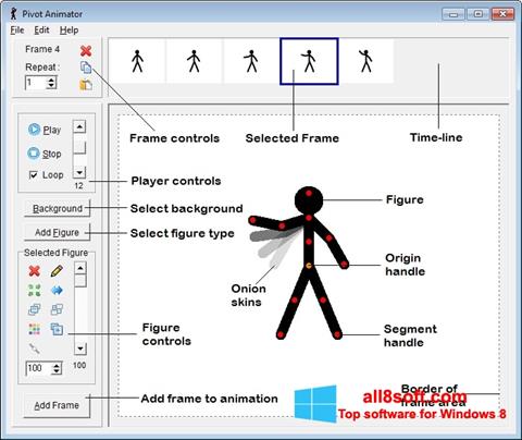 Captură de ecran Pivot Animator pentru Windows 8