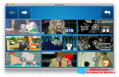 Captură de ecran Crystal TV pentru Windows 8