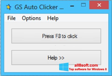 Captură de ecran GS Auto Clicker pentru Windows 8