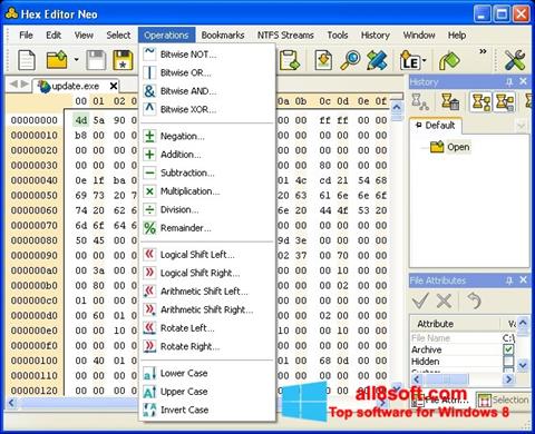 Captură de ecran Hex Editor Neo pentru Windows 8