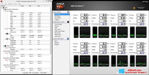 Captură de ecran AMD Overdrive pentru Windows 8