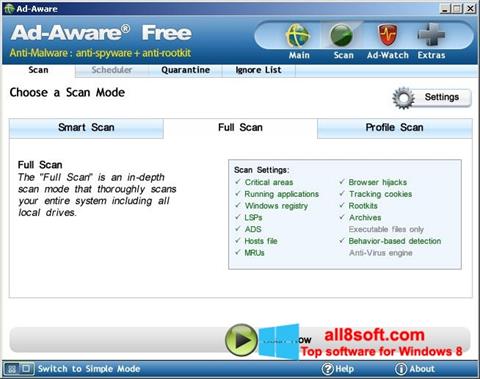 Captură de ecran Ad-Aware Free pentru Windows 8