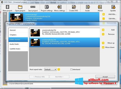 Captură de ecran DVD Flick pentru Windows 8
