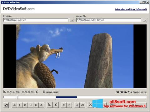 Captură de ecran Free Video Dub pentru Windows 8