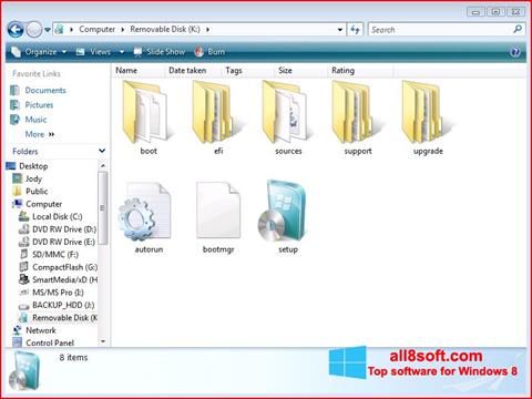 Captură de ecran Windows 7 USB DVD Download Tool pentru Windows 8