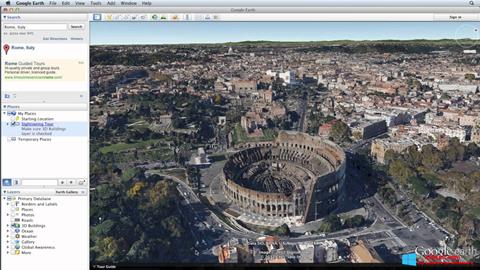 Captură de ecran Google Earth Pro pentru Windows 8