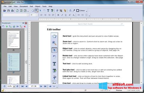 Captură de ecran Infix PDF Editor pentru Windows 8