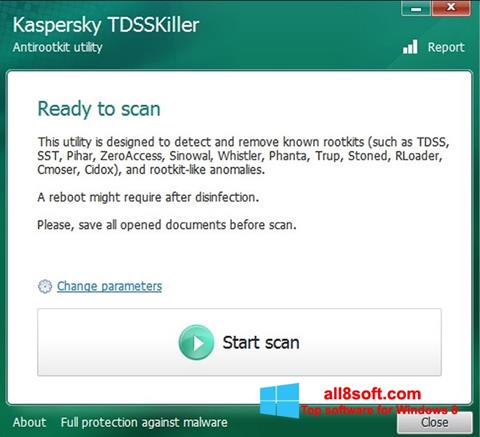 Captură de ecran Kaspersky TDSSKiller pentru Windows 8