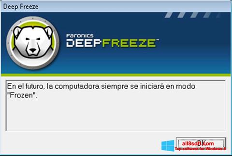 Captură de ecran Deep Freeze pentru Windows 8