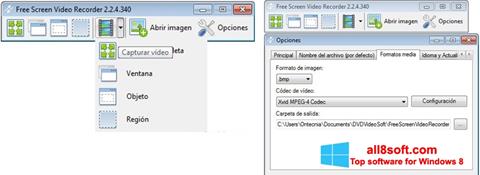 Captură de ecran Free Screen Video Recorder pentru Windows 8