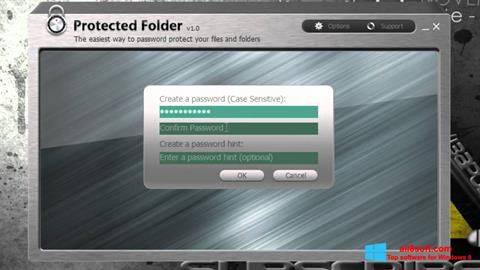 Captură de ecran Protected Folder pentru Windows 8