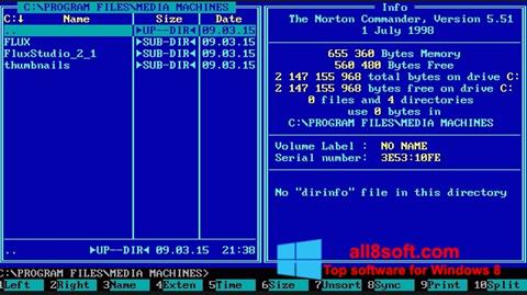 Captură de ecran Norton Commander pentru Windows 8
