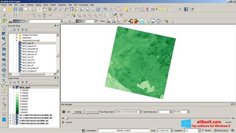 Captură de ecran QGIS pentru Windows 8