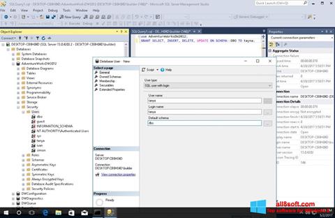 Captură de ecran Microsoft SQL Server pentru Windows 8