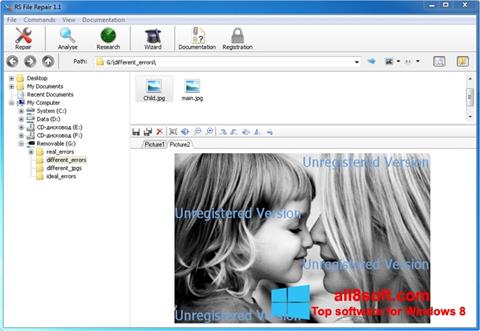 Captură de ecran File Repair pentru Windows 8