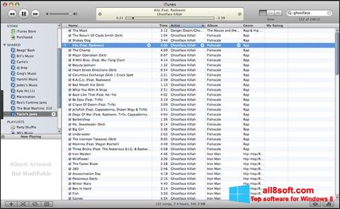 Captură de ecran iTunes pentru Windows 8