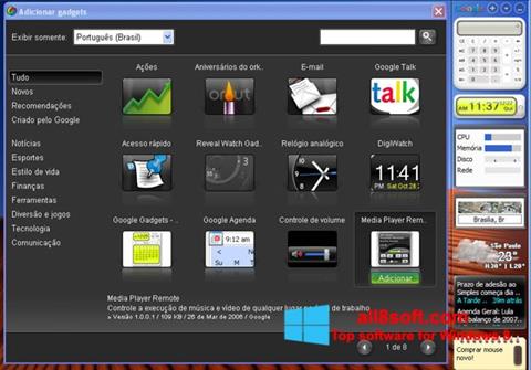 Captură de ecran Google Desktop pentru Windows 8