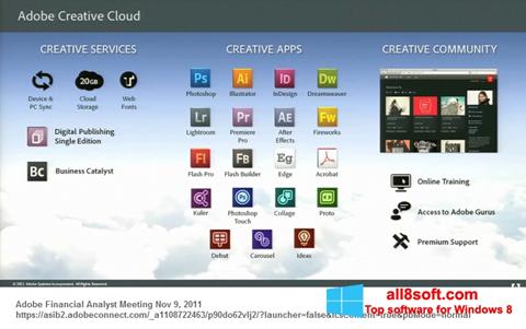 Captură de ecran Adobe Creative Cloud pentru Windows 8