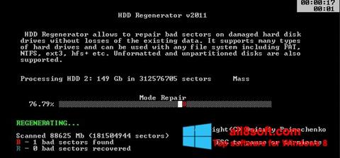 Captură de ecran HDD Regenerator pentru Windows 8