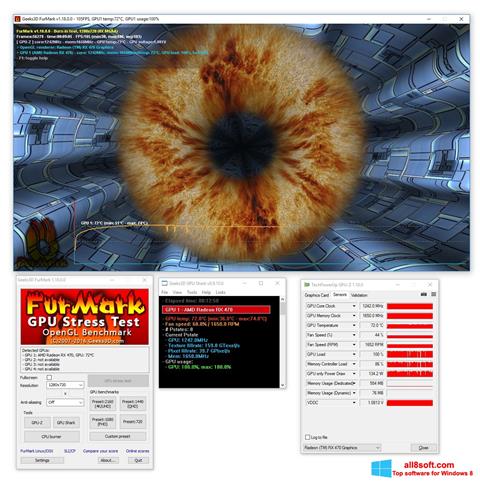 Captură de ecran FurMark pentru Windows 8