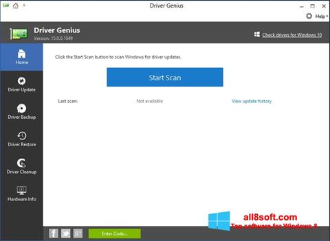 Captură de ecran DriverScanner pentru Windows 8