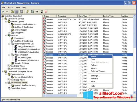 Captură de ecran DeviceLock pentru Windows 8