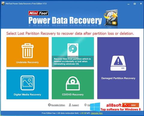 Captură de ecran Power Data Recovery pentru Windows 8