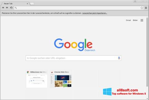 Captură de ecran Google Chrome pentru Windows 8
