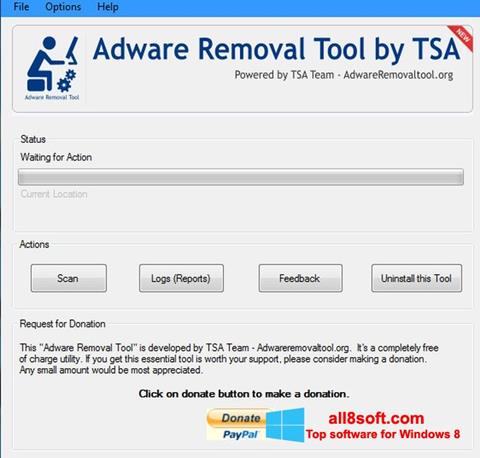 Captură de ecran Adware Removal Tool pentru Windows 8