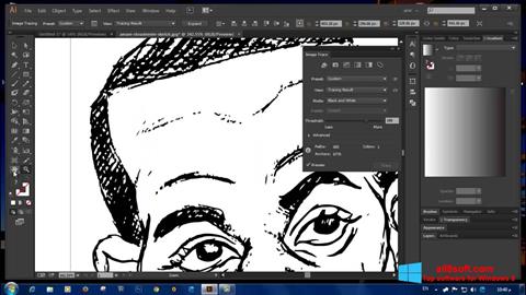 Captură de ecran Adobe Illustrator pentru Windows 8