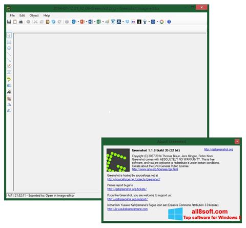 Captură de ecran Greenshot pentru Windows 8