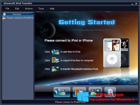 Captură de ecran iPhone PC Suite pentru Windows 8